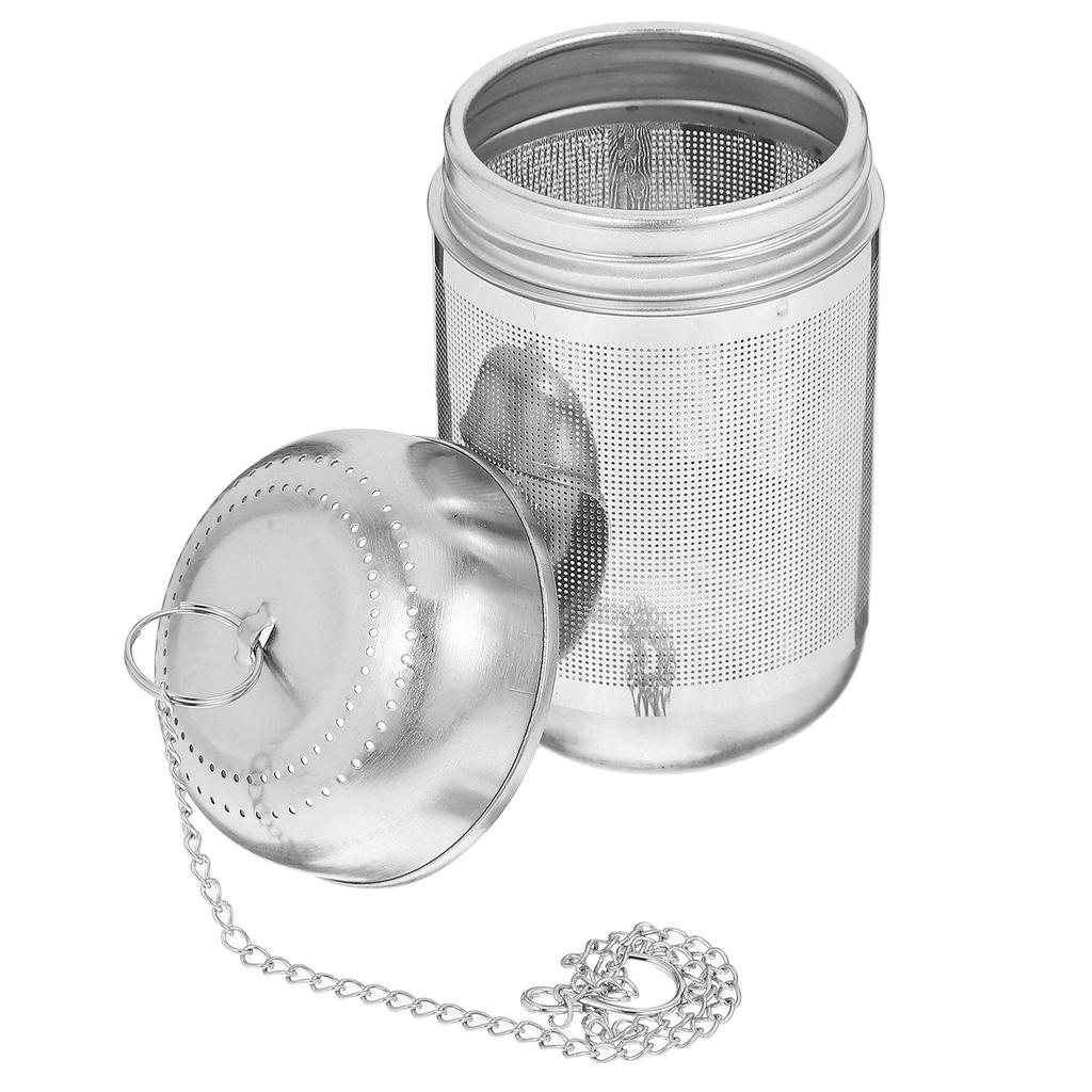 Stainless Steel Seasoning Strainer Ball Mesh Design Hanging Chain Kitchen Spice Filter Tea Infuser Soup Seasoning Filter Loose