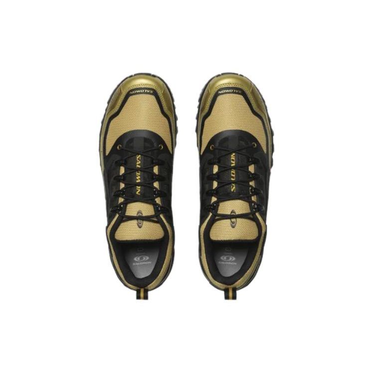 Salomon Acs Pro Comfortable Versatile Durable Low-Top Outdoor Functional Shoes Men Shoes Gold Black 474356