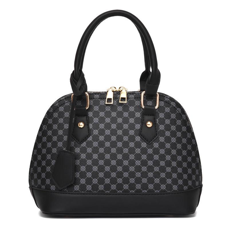 Rhombus embroidered women's bag oval shell bag large capacity portable shoulder bag oblique span bag