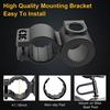 Heavy Duty U Lock for Bike Motorcycle Security 16mm Shackle 4ft 6ft Cable with Mounting Bracket Silver