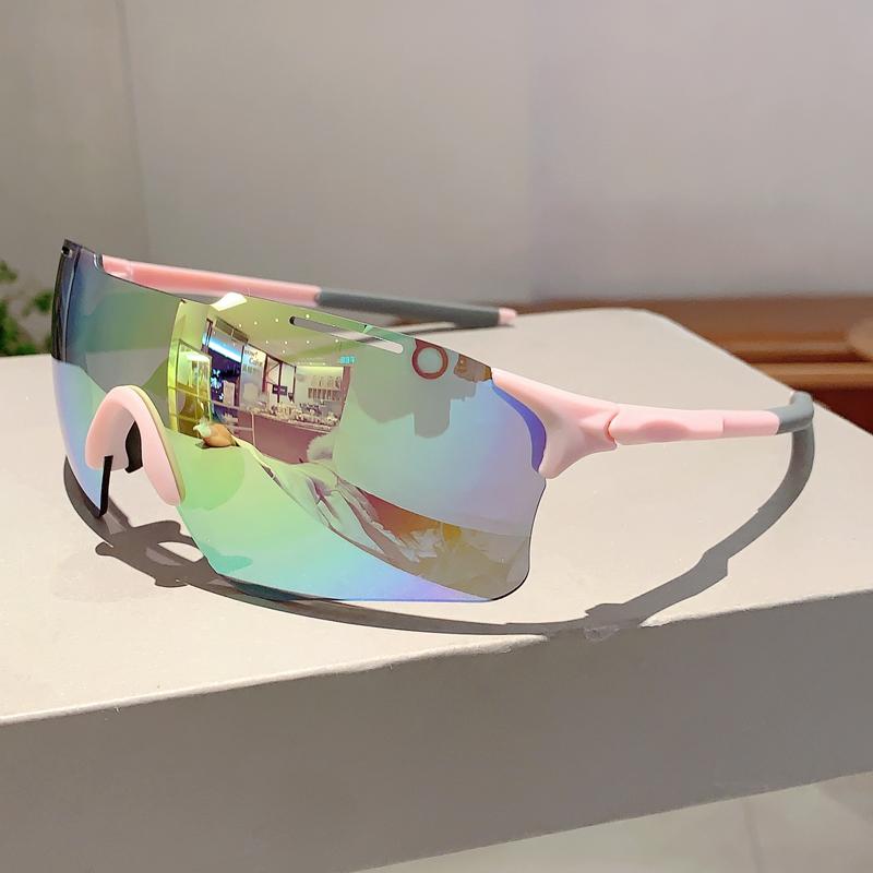 Übergroße Sportbrille Neue Spiegel Outdoor Radsportbrille für Herren Trendige Punk-Mode UV400 Schutz Sonnenbrille
