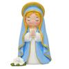 Blessing Mother Figurines Catholic Home Decors Devotional Prayer Statue In Blue White and Gold, Folded Hands Display Piece for Shelf, Desk, Side