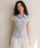 TOPGIRL Out Pocket Sheer Stripe Blouse_T611Tp215