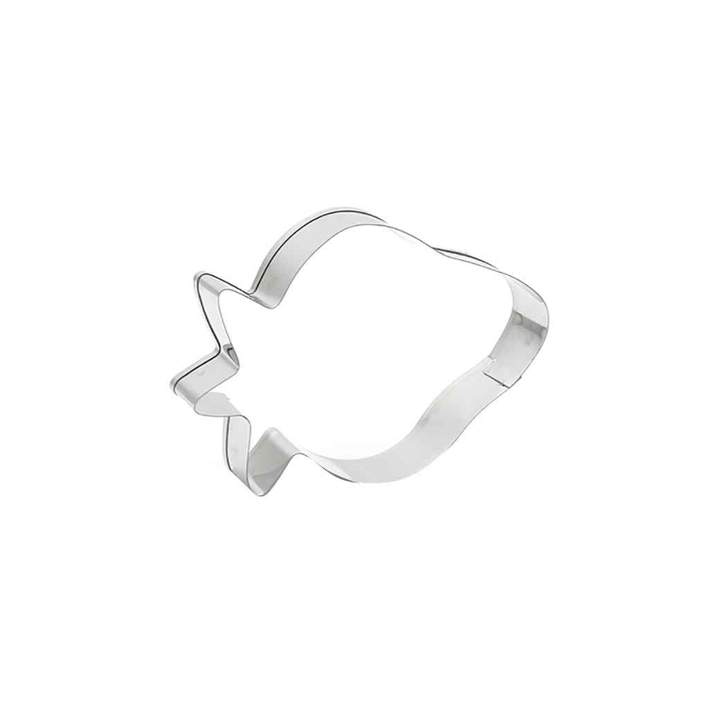 1/7pcs Flower Cookie Biscuit Baking Mould Stainless Steel Fruit Cutter