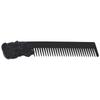 Zinc Alloy Oil Hair Comb Portable Three Dimensional Engraving Vintage Beard Comb for Hair Salon Home Black