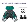 Garden Hose Splitter Water Hose Y Splitter Heavy Duty 2 Way Splitter with Long Handle Shut Off Valves
