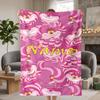 Cheshire Cat Custom Flannel Blankets Soft Warm Cozy Throws for Home Decor Holiday Gifts