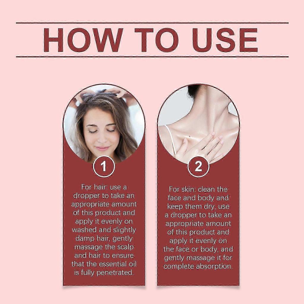Multi-Functional Moisturizing Essential Oil for Skin & Hair - Deep Nourishment, Gentle Formula, Cooling Relief, Easy Dropper Application