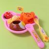 Fun Bear Box Food Feeding Toys Role Play Pudding Feeding Set Play House Toys  Desktop Ornament