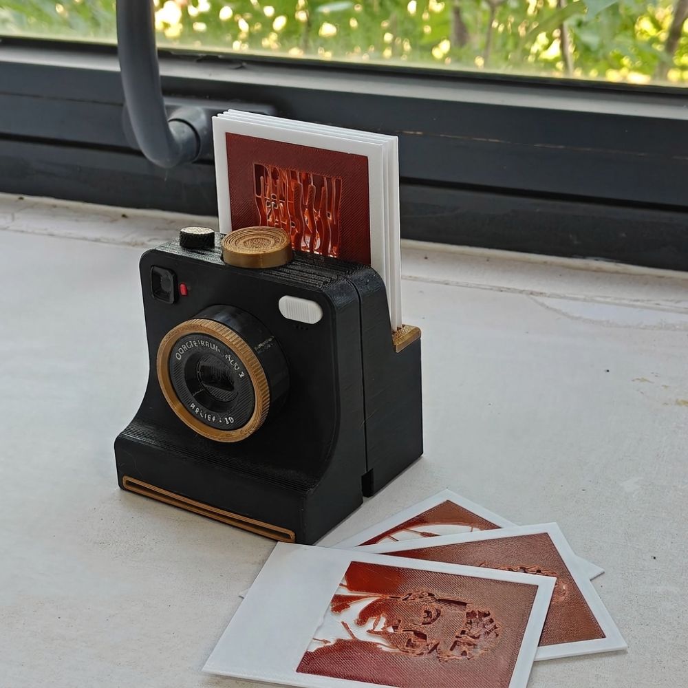 Vintage Look DIY Latte Art Camera Tool Funny Coffee Powder Print Camera Coffee Lovers