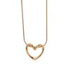 French Fashion Temperament Hollow Love Necklace Personalized Design Titanium Steel Necklace Women Do Not Fade Versatile