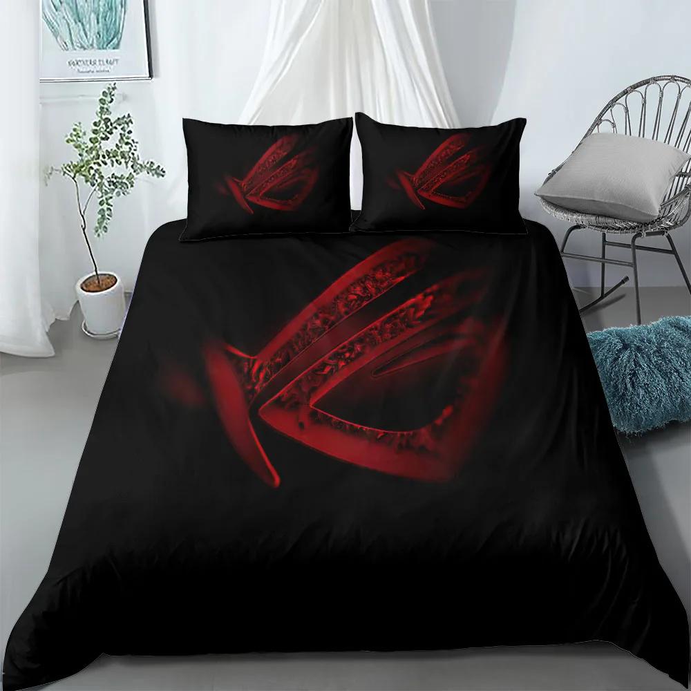 

Rog Duvet Cover Set UK Single Double King Full Queen Bed Linen Set (135x200cm)