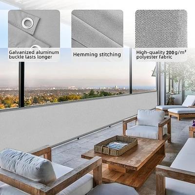 300D Wasserdichte Zaunplane Geländer Sichtschutz Regendicht Terrasse Sonnenschutz Stoff Terrasse Windschutz Stoff