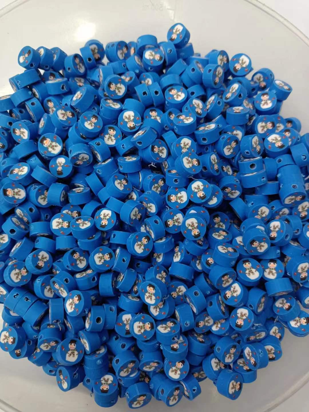 

«Різдвяні м які глиняні намистини: Аксесуари для ювелірних виробів своїми руками та шматочки глини Christmas