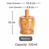 Bamboo Garlic Masher Bowl Thick Base Spice Grinding Tool Garlic Grinder Bowl  Home Cooking Prep