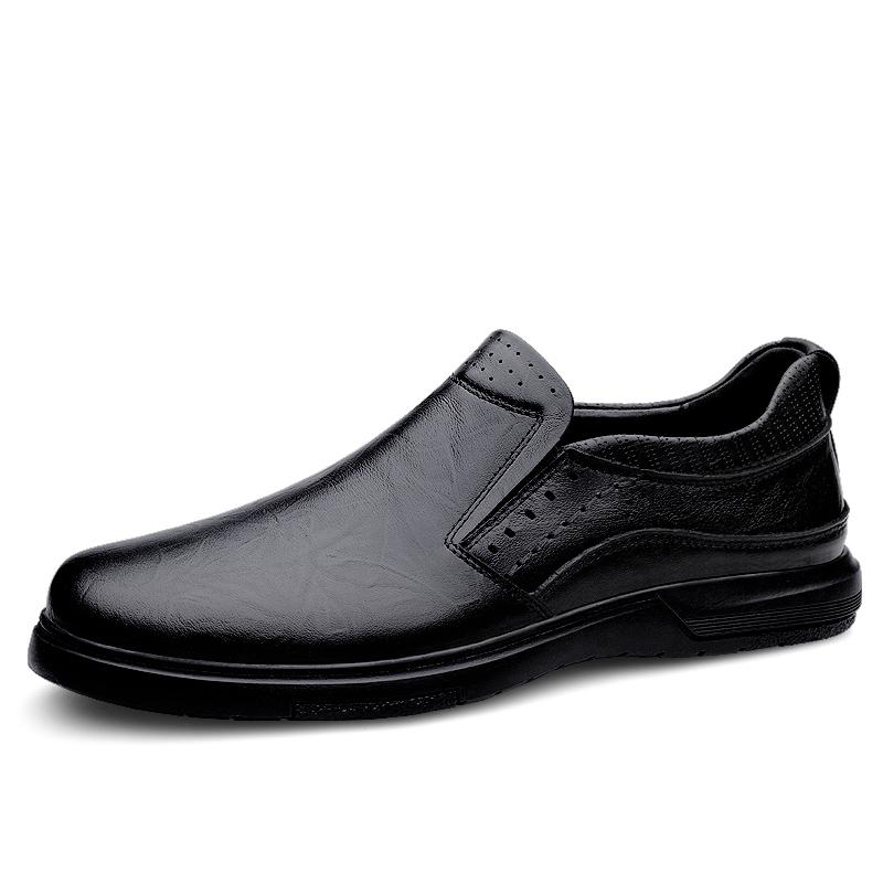 

Comfortable Men Soft-Soled Loafers Versatile Casual Business Shoes Formal Leather Shoes Slip-On Flats Leisure Walk Man Moccasins 45