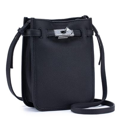 Pierwsza warstwa skóry bydlęcej Torba typu crossbody o dużej pojemności dla kobiet Prosta torba typu bucket na ramię Torba na telefon komórkowy Advanced Sense
