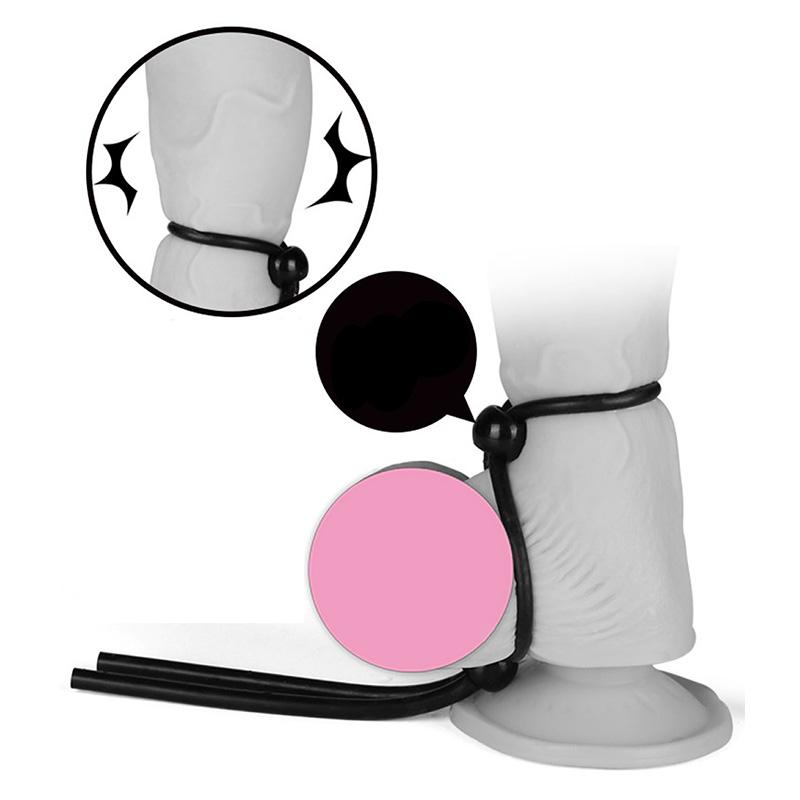 Penis Ring Rope Adjustable Sex Toys for Adults Men Silicone Ejaculation Delay Male Cockring