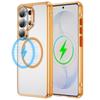 Upgrade Anti-drop Clear Magnetic Case For Samsung Galaxy S26Ultra S26 S2 S24 Plus For  Wireless Charging Hard PC Cover