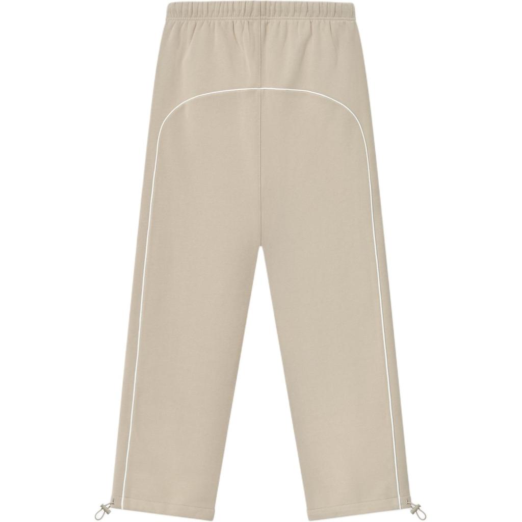 Fear of God Essentials Relaxed Fleece Sweatpant With Piping Timber/Cloud White Men Bottoms Cream 130SP258061F