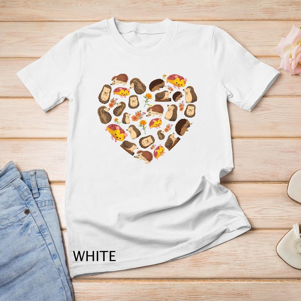 

Hedgehog Lover Heart Cute Hedgehog Animal Men Women Kids Unisex T-shirt M