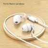 Silicone Wired Headphones with Mic 3.5mm Jack in-ear Sleep Earphones in-line Control Headset only Apply for huawei/iphone 7