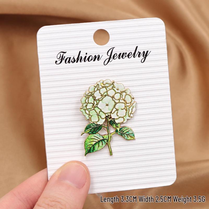 European & American Hydrangea Flower Brooch - Festival Gift Ornament Badge