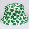 New Double sided Printed Love Fisherman Hat European and American Couples Trendy Double Sided Basin Hat Outdoor Sun Protection Hat