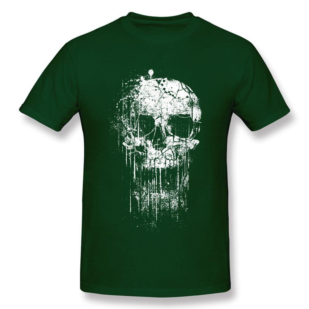 Cooles Totenkopf T-Shirt Neues Design Kurzarm Herren T-Shirts Berühmte Marke Mode Sommer T-Shirt Rundhalsausschnitt Kostenloser Versand