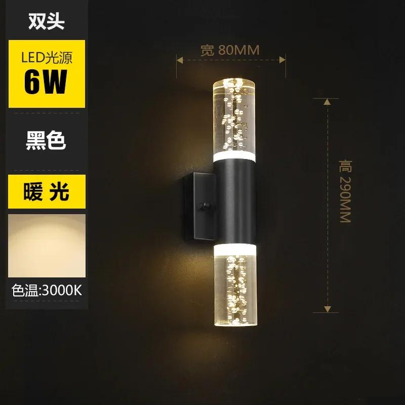 Bubble K9 Crystal Wall Light LED Space Aluminum Water Pipe Sconces Golden Tube  Lamp Luxury Modern Simple