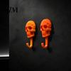 Skeleton Head Storage Organizer Skull Wall Hook, 3D Printed Gothic Decorative Adhesive Key Dark Aesthetic Decor Holder, Mounted for Home Bedroom
