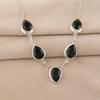 Green Tourmaline Gemstone Silver Necklace, 925 Sterling Silver Handmade Jewelry For Women RN-1-13