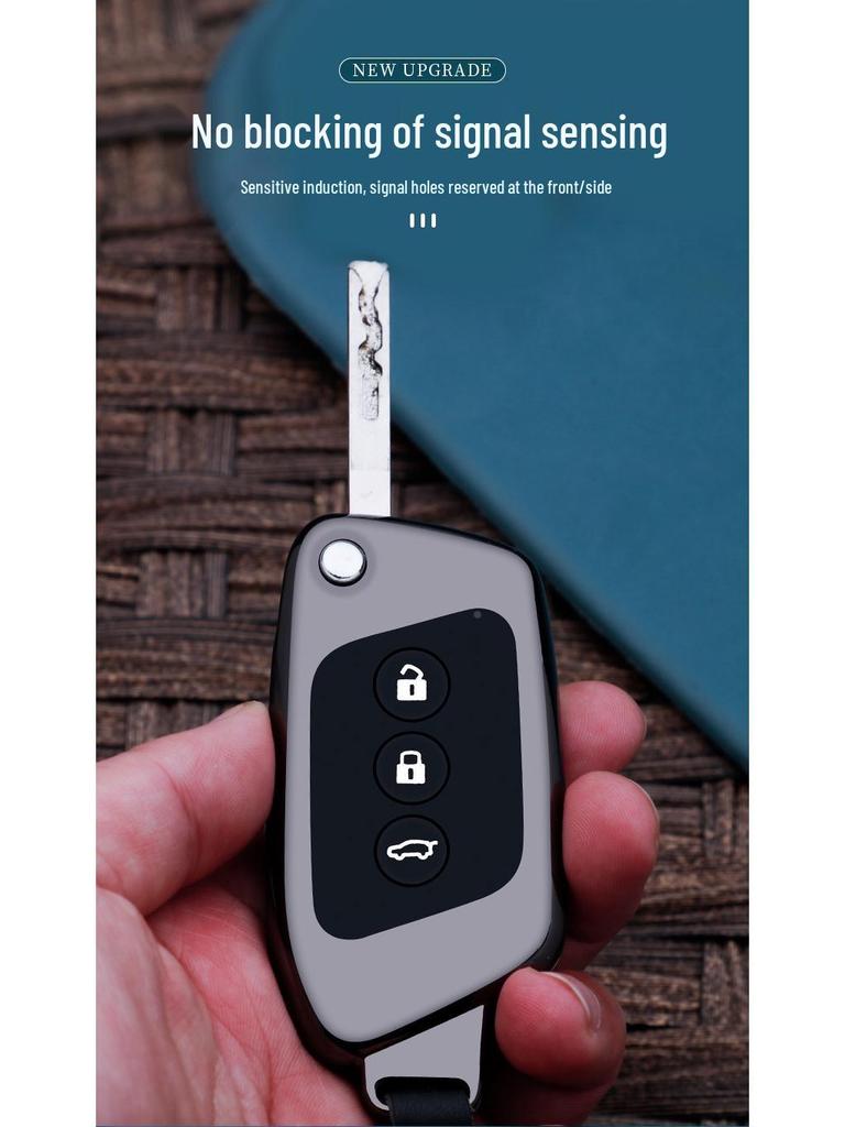 Metallschlüsselhülle für New Baojun RS5, RC6, RM5, RS3 - Schutzhülle mit Schnalle