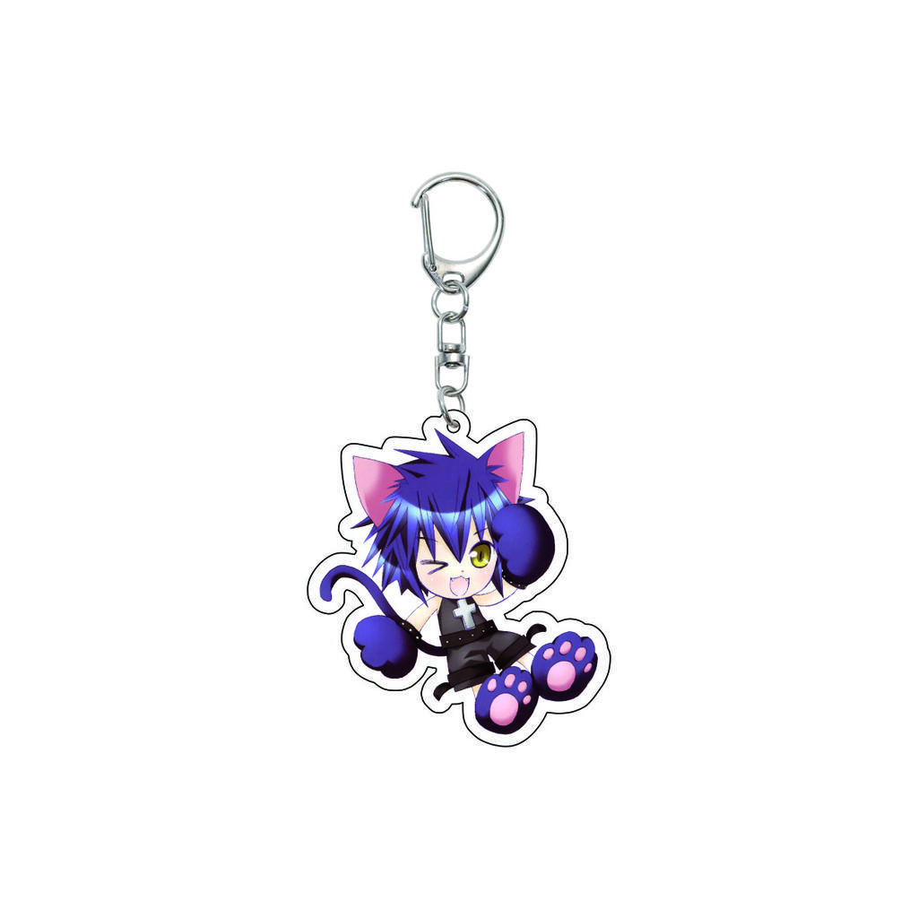 55MM Anime Shugo Chara Keychain Yume Hinomori Kuroya Kaito Haruto Yashiro Key Chain Acrylic Model Plate Christmas Gifts