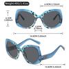 Butterfly-shaped personalized sunglasses, a decorative item for party hip-hop travel photography