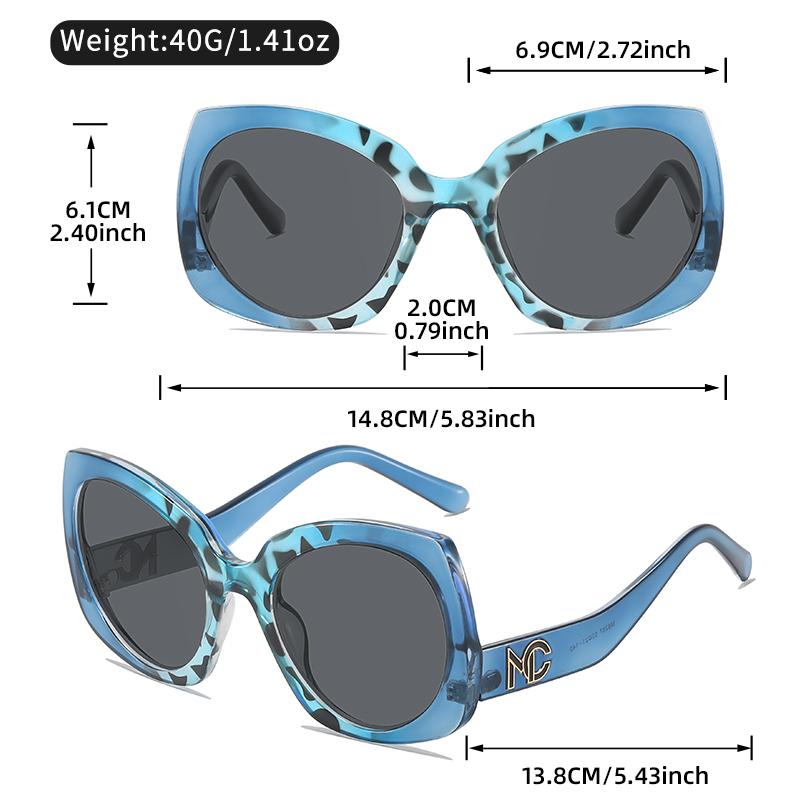 Butterfly-shaped personalized sunglasses, a decorative item for party hip-hop travel photography