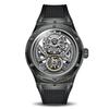 BONEST GATTI Men's Watch New Model Transparent Crystal Case Automatic Mechanical Wristwatch High-End Luxury Rubber Strap sport
