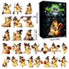 2026 Halloween Witch, Ghost & Goblin Countdown Calendar with Acrylic Pendant Blind Box