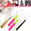 5pcs/Set  Crochet Dreadlock Hook Needles Dreadlock Tool Plastic & Wood Hair Weaving Crochet Needles Dreading Latch Hooks Craft