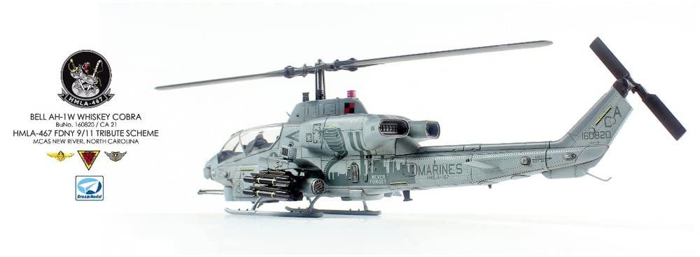 Dream Model Scale US Marine Corps Super Cobra Late Model Plastic Model DMO720017 Molded In Color 1/72 AH-1W