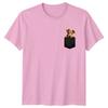 Terrier Dog In Pocket Animals Dogs Unisexs TShirt Unisexs Tee Graphic Unisex Top