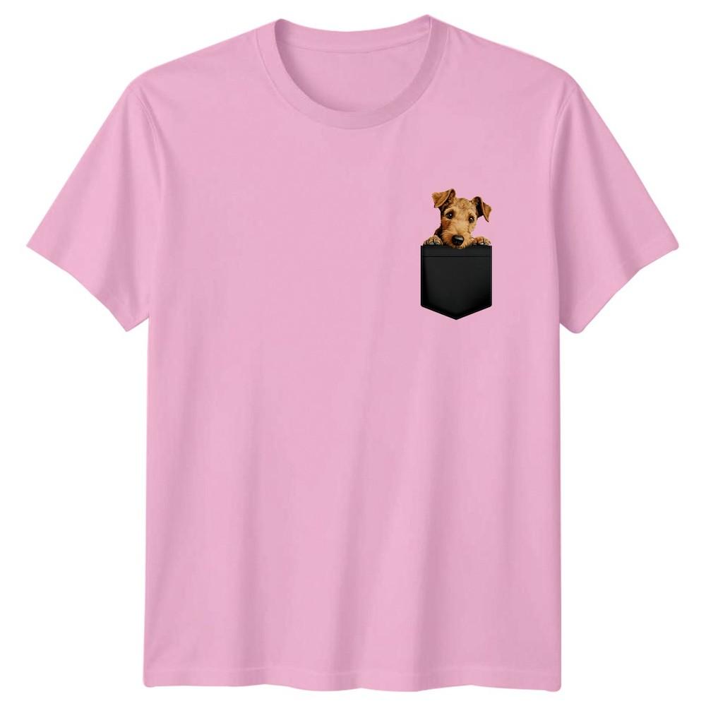 Terrier Dog In Pocket Animals Dogs Unisexs TShirt Unisexs Tee Graphic Unisex Top