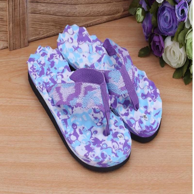 Premium Quality Camouflage Flat Slippers With Comfortable Massage Features For Summer