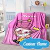 Custom Name Magical Star Crown Adventure Blanket Bed Sofa Blanket Flannel Blanket for Camping, Hiking, Picnic Essentials,gift for Fan Family