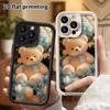 Phone case: 2D flat, compatible with iPhone 18 17 16 15 14 13 Pro protective cases, crown bear, perfect Christmas and Halloween holiday gift