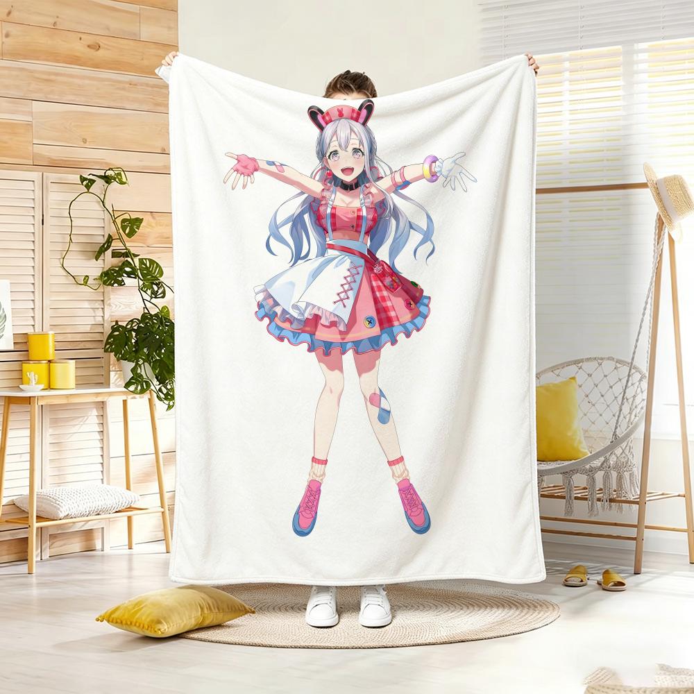 Character Figure M-Mewtypes Throw Soft Warm Throw Blanket For Bedroom Living Room Bed Travel Camping Picnic Gift