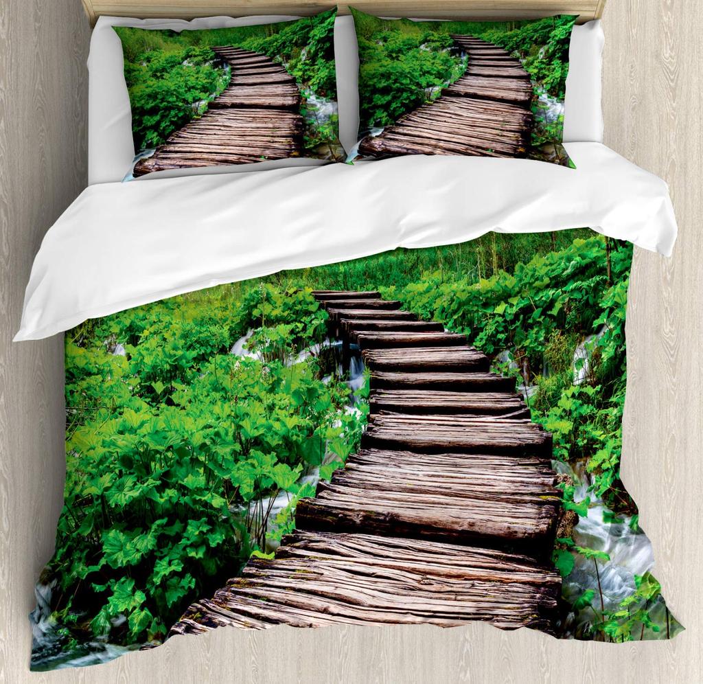 Pathway Duvet Cover Sets For Teens Adults Queen Quilt Covers Lightweight Down Bedroom Decor 2 Pillowcases 1 Duvet Cover No Quilt