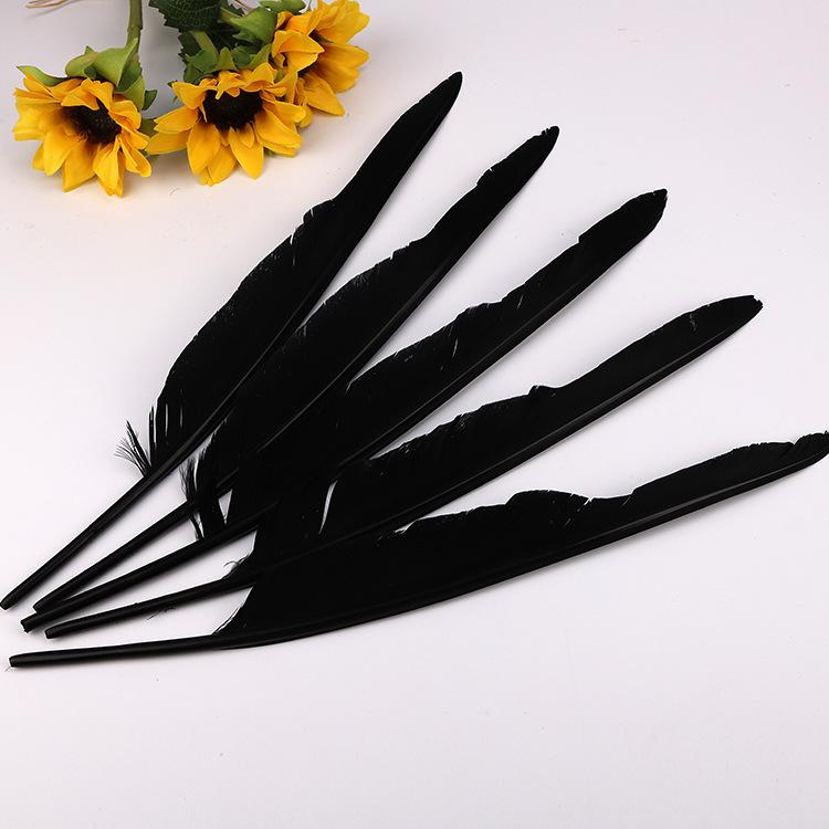 10Pcs Bulk Goose Feathers, 30-35Cm Diy Hunchback Feathers For Pens