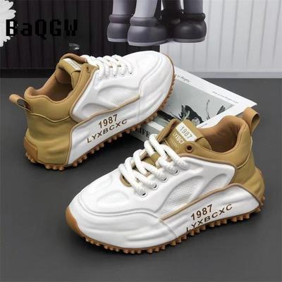 New Design Chunky Sneaker Men Cover Bottom Board Shoes Fashion Casual Increased Internal Platform Luxury Running Shoes Zapatos