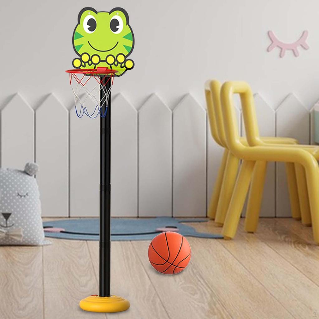Backboard Basketball Goals Foldable Hoop Set Multifunction Adjustable Height Portable